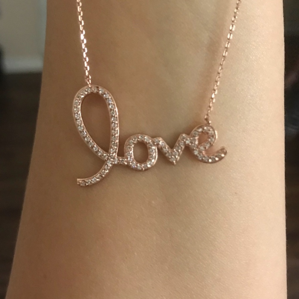 Silver Love necklace brand new!